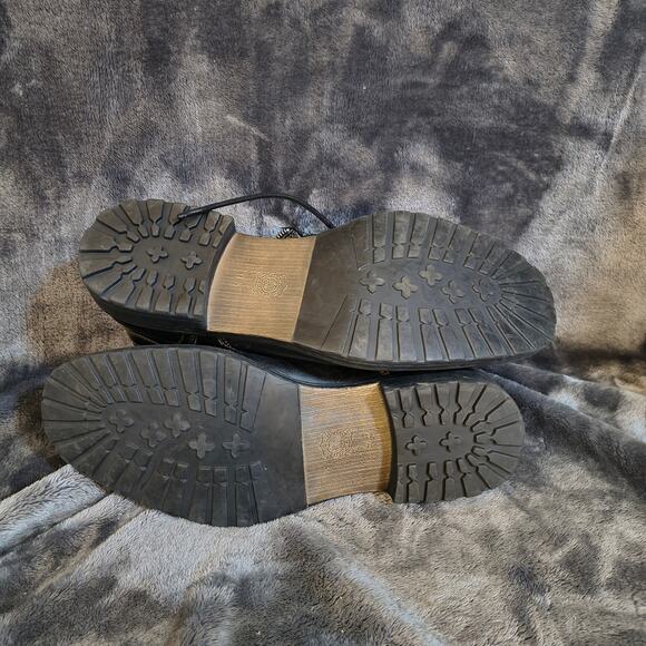 AUSTIN GREY ROCKCASTLE Genuine LEATHER Men’s Bootie Laces Zippers BUCKLES 9.5